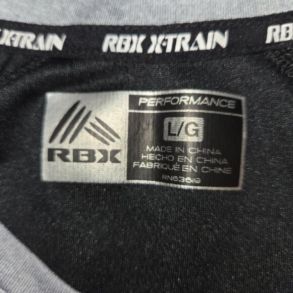 RBX Performance X-Train Active Athletic X-Dri Gray/Black Shirt Men's Size Large - Picture 4 of 6